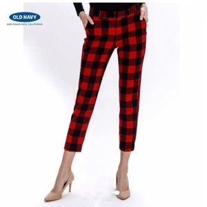 Old Navy Buffalo Plaid Harper Pants 